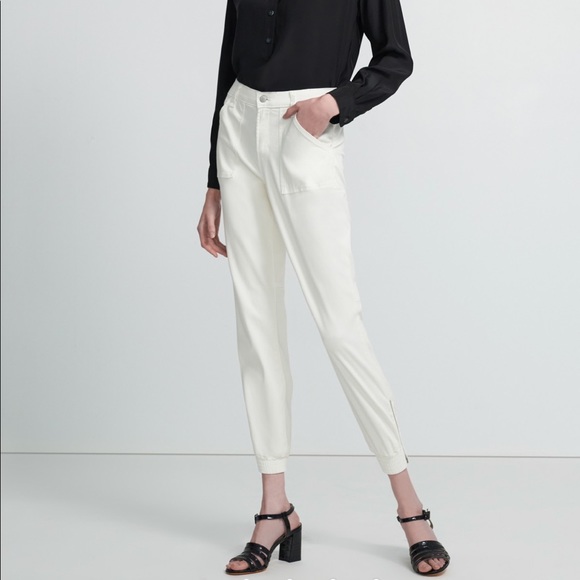 J Brand Pants - J Brand Arkin Ankle Jogger Angel White